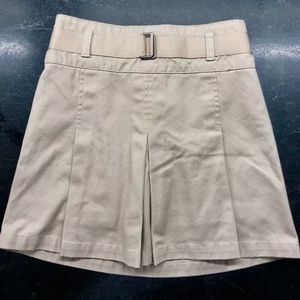 Chaps School Uniform Skort Girls Sz 10 Reg Khaki